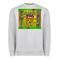 Heather Grey mardi gras dude Heavyweight Sweatshirt - Artiststas