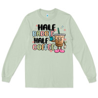 Matcha half baddie half coffee Long Sleeve Tee - MaliasSmallBusiness