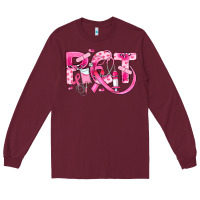 Burgundy breast cancer pct patient care technician Long Sleeve Tee - JahusDesignShop