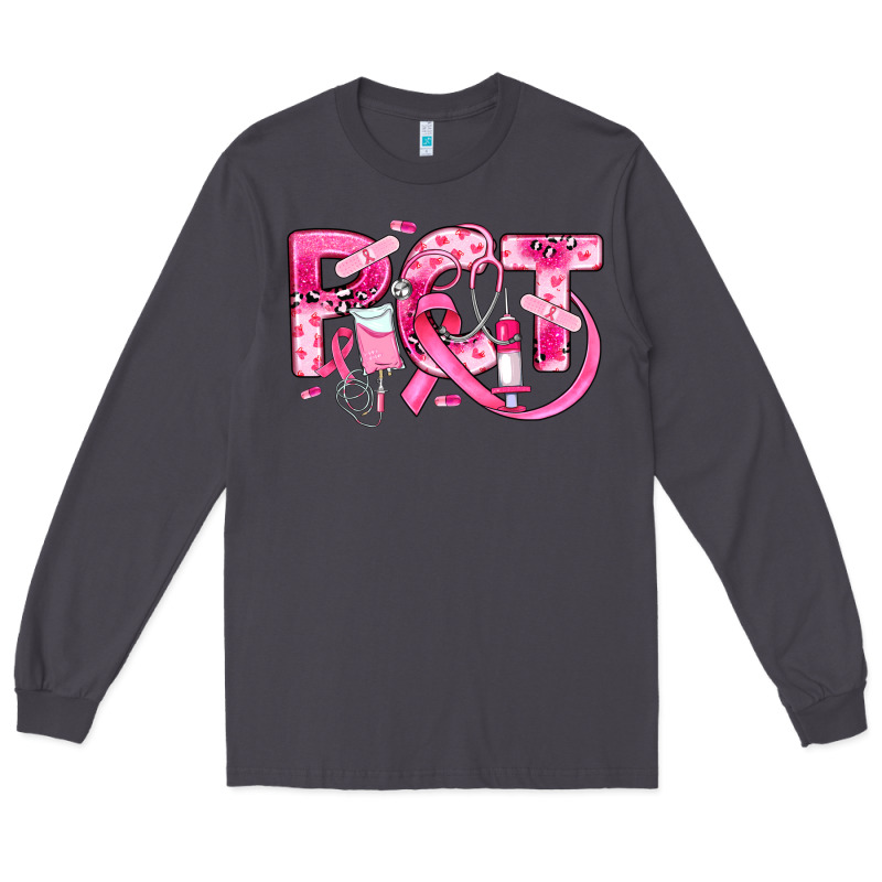 Breast Cancer Pct Patient Care Technician Long Sleeve Tee by JahusDesignShop | Teevron