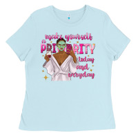Baby Blue make yourself a priority today and everyday Ladies Tee - texasbilliewilder