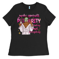 Black make yourself a priority today and everyday Ladies Tee - texasbilliewilder