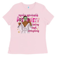 Bubblegum Pink make yourself a priority today and everyday Ladies Tee - texasbilliewilder