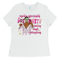 White make yourself a priority today and everyday Ladies Tee - texasbilliewilder