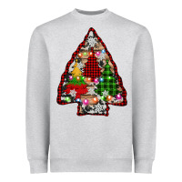 Heather Grey arrowhead christmas trees Heavyweight Sweatshirt - AdoDesignShop