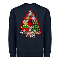 Navy arrowhead christmas trees Heavyweight Sweatshirt - AdoDesignShop