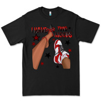 Black I Have Two Moods Black and Red Sneakers Afro Girl Premium Tee - texasbilliewilder