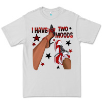 Dove Grey I Have Two Moods Black and Red Sneakers Afro Girl Premium Tee - texasbilliewilder