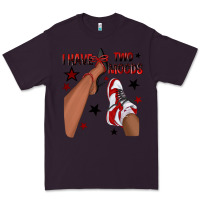 Plum I Have Two Moods Black and Red Sneakers Afro Girl Premium Tee - texasbilliewilder