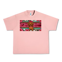 Salmon dachshund puppy license plate Urban Heavy Tee - Artiststas