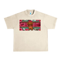 Sandshell dachshund puppy license plate Urban Heavy Tee - Artiststas