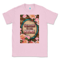 Bubblegum Pink Western Welcome To Our Home Classic Tee - LillyAllenDesigns