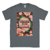 Charcoal Heather Western Welcome To Our Home Classic Tee - LillyAllenDesigns