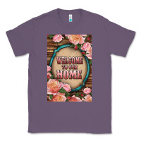 Lavender Western Welcome To Our Home Classic Tee - LillyAllenDesigns