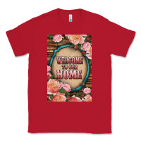 Red Western Welcome To Our Home Classic Tee - LillyAllenDesigns