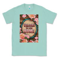Seafoam Western Welcome To Our Home Classic Tee - LillyAllenDesigns