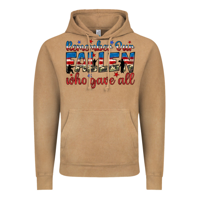Remember Our Fallen Who Gave All Vintage Hoodie by JahusDesignShop | Teevron