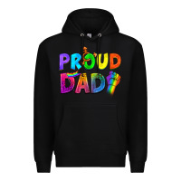 Black Proud Dad Premium Hoodie - NancyCooperArtShop