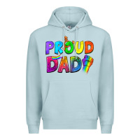 Blue Mist Proud Dad Premium Hoodie - NancyCooperArtShop