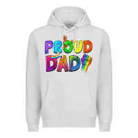 Dove Grey Proud Dad Premium Hoodie - NancyCooperArtShop