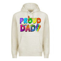 Oatmeal Heather Proud Dad Premium Hoodie - NancyCooperArtShop