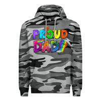 Slate Camo Proud Dad Premium Hoodie - NancyCooperArtShop