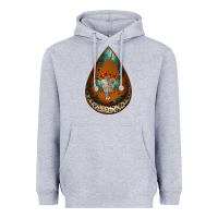 Heather Grey leopard bullskull teardrop earrings Heavyweight Hoodie - Jasminsmagicworld