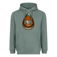 Sage leopard bullskull teardrop earrings Heavyweight Hoodie - Jasminsmagicworld