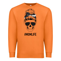 Carrot Black Glitter Cowhide Patterned Mom Skull Premium Sweatshirt - Bettercallsaul