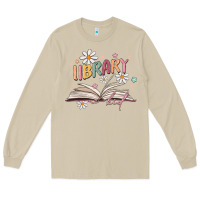 Mushroom library kid Long Sleeve Tee - MaliasSmallBusiness