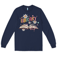Navy library kid Long Sleeve Tee - MaliasSmallBusiness