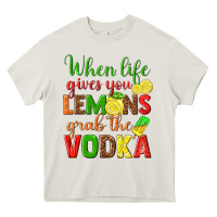 Cream when life gives you lemons grab the vodka Heavy Core Tee - texasbilliewilder