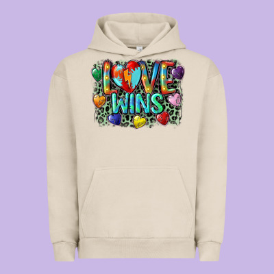 Love Wins Urban Hoodie Designed By Cowgirlartshop