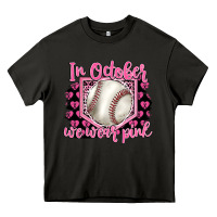 Asphalt in october we wear pink baseball Heavy Core Tee - BarkalooDesign