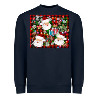 Navy santa christmas Heavyweight Sweatshirt - AdoDesignShop