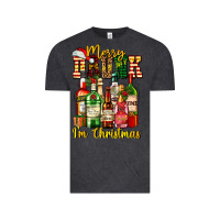 Vintage Black merry drunk im christmas Vintage Tee - AdoDesignShop
