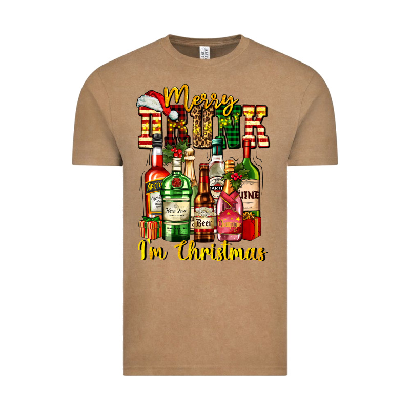 Merry Drunk Im Christmas Vintage Tee by AdoDesignShop | Teevron