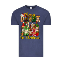 Vintage Denim merry drunk im christmas Vintage Tee - AdoDesignShop