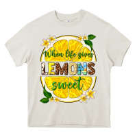 Cream when life gives lemons sweet Heavy Core Tee - texasbilliewilder