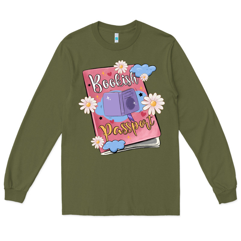 Bookish Passport Long Sleeve Tee by MaliasSmallBusiness | Teevron