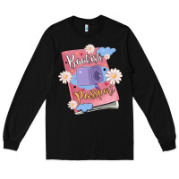 Black bookish passport Long Sleeve Tee - MaliasSmallBusiness