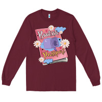 Burgundy bookish passport Long Sleeve Tee - MaliasSmallBusiness