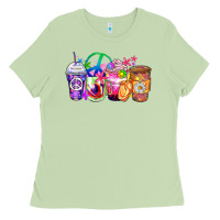 Matcha hippie coffee cups Ladies Tee - Zillion Design Studio