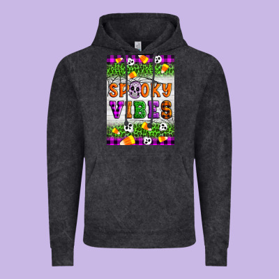Halloween Spooky Vibes Vintage Hoodie Designed By Artiststas