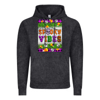 Vintage Black Halloween Spooky Vibes Vintage Hoodie - Artiststas
