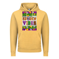 Vintage Mustard Halloween Spooky Vibes Vintage Hoodie - Artiststas