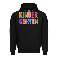 Black kindergarten Zipper Hoodie - NancyCooperArtShop