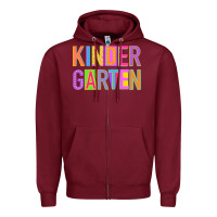 Burgundy kindergarten Zipper Hoodie - NancyCooperArtShop