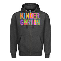 Charcoal Heather kindergarten Zipper Hoodie - NancyCooperArtShop