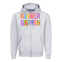 Heather Grey kindergarten Zipper Hoodie - NancyCooperArtShop